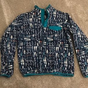 Patagonia Synchilla Fleece Aztec nautical blue